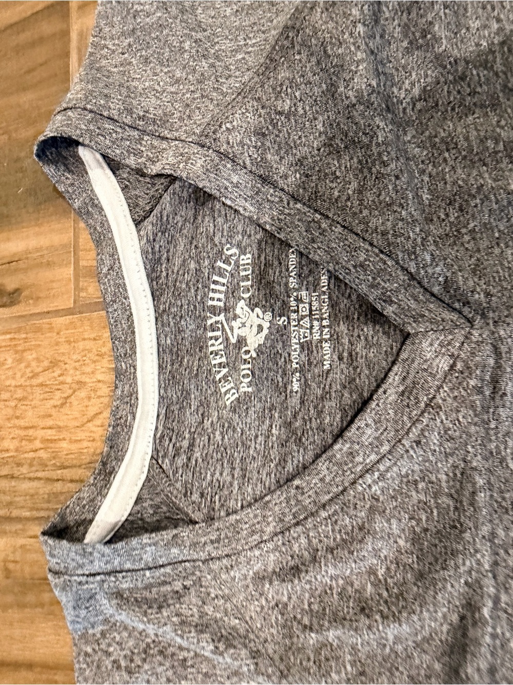 Beverly Hills Polo Club Heather Gray Short-Sleeve Tee - Picture 2 of 3